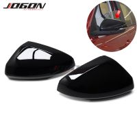 2 Buah Hitam Untuk Volkswagen Untuk VW Polo Mk6 AWW GTI 2018-2020 ABS Spion Samping Mobil Penutup Pengganti Tutup Shell Trim