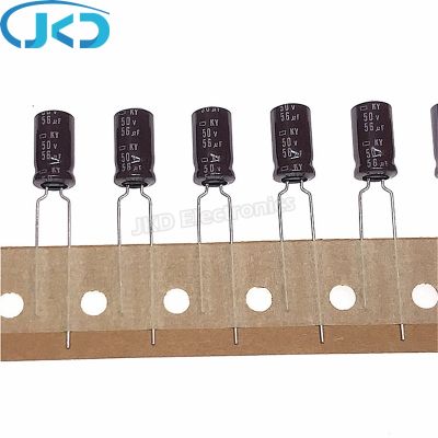 10pcs/Lot 56UF 50V Japan NCC KY Series 6.3*11mm Low ESR Long Life 50V56UF Aluminum Electrolytic Capacitor NIPPON CHEMI-CON