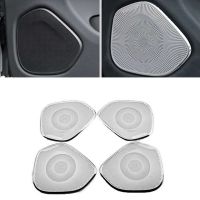 Car Stainless Steel Door Audio Speaker Tweeters Decoration Frame Cover for Volvo XC60 2018-2020