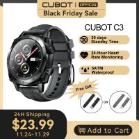 Cubot C3 SmartWatch Sport Sleep Monitor 5ATM Waterproof Touch Fitness Tracker Smart Watch for Men Women Android IOS