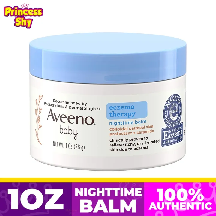 Aveeno Baby Eczema Therapy Nighttime Balm Colloidal Oatmeal Skin ...