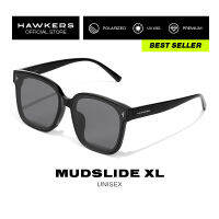 HAWKERS Black MUDSLIDE XL ASIAN FIT Sunglasses for Men and Women. UV400 protection. Official product designed in Spain HMUD22BBTA