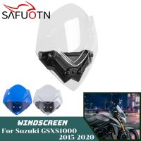 GSXS1000 GSX-S1000 Windshield Windscreen For Suzuki GSX-S GSXS 1000 2015-2020 Motorcycle Wind Screen Shield Deflector Accessorie