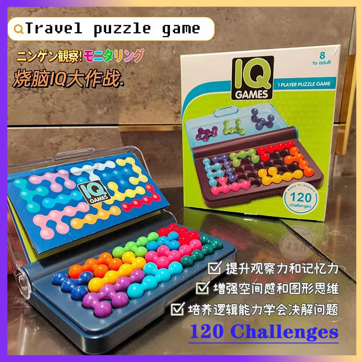 SmartGames IQ Twist, a Travel Game for Kids and Adults, a Cognitive  Skill-Building Brain Game - Brain Teaser for Ages 6 & Up, 120 Challenges in