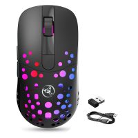 T100 Wired Wireless Mouse 2.4G Dual-Mode Mouse RGB Light-Emitting 6D Programmable Mouse for Computer Laptop