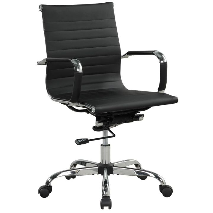 เก้าอี้หนังสำนักงาน-pu-ด้านหลังปรับความสูงได้เก้าอี้สำนักงานสีขาวเก้าอี้การเล่นเกมที่เหมาะกับสรีระ