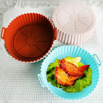 Silicone Air Fryer Tray Refillable Replacement AirFryer Pot Basket Liner  Microwave Oven Grill Mold BBQ Tool AirFryer Accessories