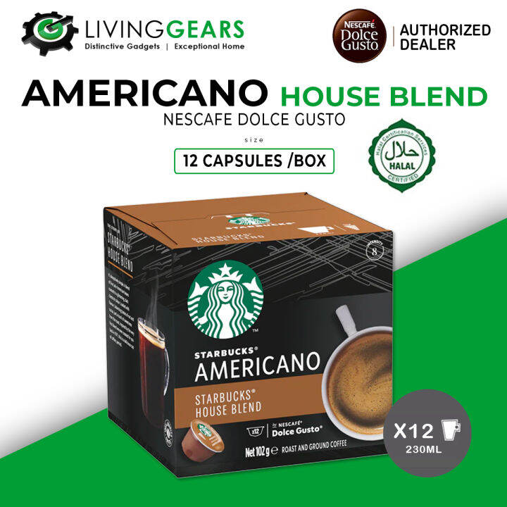 STARBUCKS HOUSE BLEND AMERICANO BY NESCAFÉ® DOLCE GUSTO box of 12