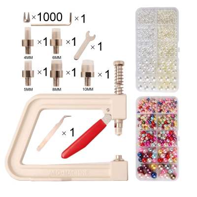 Beads Setting MachinePearl Rivet Buttons Pearl Handmade tools for HatsShoesClothesBagsSkirt Setting Machine DIY Accessories