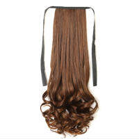 CNABPC [ZHI] วิกผม Extension เชือกรัดผมหางม้า-Type Grafting เหมือนจริง Curly Straight Wavy ผม