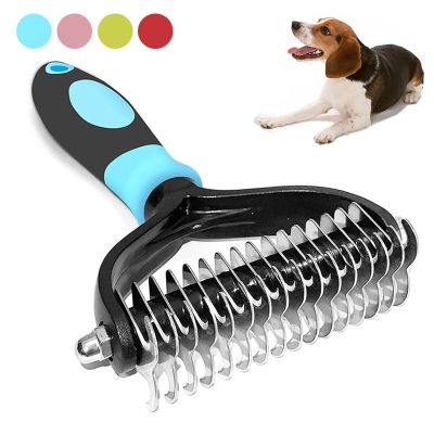 【CC】 Dog Hair Removal Comb for Dogs  Grooming Detangler Fur Trimming Dematting Supplies