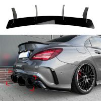 สำหรับ Benz CLA Class W117 C117 CLA45 AMG เท่านั้นซีดาน2016-2019กันชนหลัง Diffuser Splitter สปอยเลอร์ Lower cket Trim