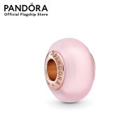 Pandora Matte Pink Murano Glass Charm เครื่องประดับ   ชาร์ม ชาร์มสีโรสโกลด์ สีโรสโกลด์ ชาร์มโรสโกลด์ โรสโกลด์ ชาร์มสร้อยข้อมือ ชาร์มแพนดอร่า แพนดอร่า