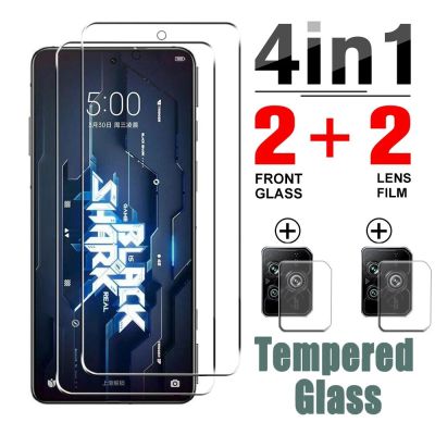4in1 Tempered Camera Screen Protector Glass For Xiaomi Black Shark 4 5 Screen Lens Protector Film For Black Shark 4 5 Pro Glass Nails  Screws Fastener