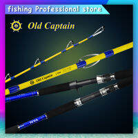 【NYA】Old Captain 1.6M1.7M 【50-350G15.40lb 】Solid Rod Tip Heavy Fishing Rod อาชีพ Deep Sea เรือตกปลา Rod น้ำเค็ม Jigging Rod คาร์บอนไฟเบอร์ตกปลา Rod Spinningbaitcasting Rod เรือตกปลา Shake คันเบ็ดจิ๊กกิ้งช้า