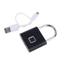 USB Rechargeable Smart Biometric Fingerprint Padlock Keyless Drawer Lock Fingerprint Unlock File Cabinet Anti-theft Lock