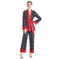 Ladies Suit Real Spot-European and American Fashion Small Coat Positioning Printing Set