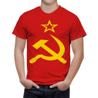 2023 newvintage รัสเซีย ussr Union ธง3D T เสื้อสำหรับชายแฟชั่น hip hop O-Neck เสื้อแขนสั้น