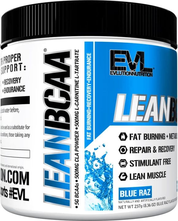evlution-nutrition-leanbcaa-30-servings-bcaa-s-cla-and-l-carnitine-stimulant-free-recover-and-burn-fat-sugar-and-gluten-free-fat-loss-weight-management-recovery-endurance-zero-sugars-บีซีเอเอ-อะมิโน