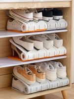 ✧❉ Province space shoe organizer artifact boxes transparent hierarchical partition to put box folding rack