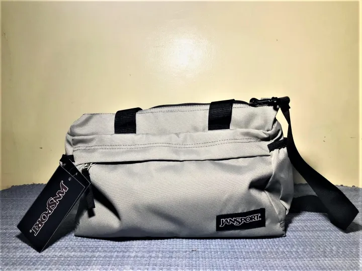 Jansport Tote Bag GREY with BLACK STRAP 3 Lazada PH