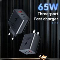 65W USB C ที่ชาร์จที่ชาร์จไฟรวดเร็ว USB USB Type C อะแดปเตอร์ที่ชาร์จไฟเร็วติดผนัง USB สำหรับ iPhone 14 13 12 Pro Max Xiaomi Samsung