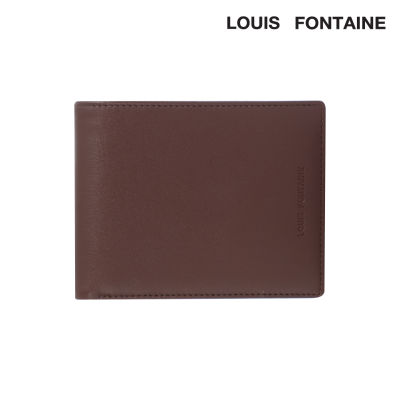 LOUIS FONTAINE กระเป๋าสตางค์พับสั้น รุ่น ARIS - สีน้ำตาล ( LFW0071 )