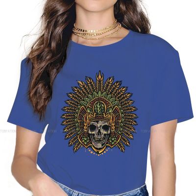 Camiseta Clsica Con Calavera Azteca Maya Para Ni a Camiseta Con Estampado De Calavera Antigua Ropa De Manga Corta 100%