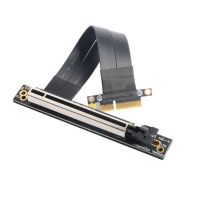 Pci ท่อเพิ่ม16x ใน4x สายพ่วง Pci Express เครื่องขยาย X4กับ X16สายอะแดปเตอร์0.05M-1M 90 Degree