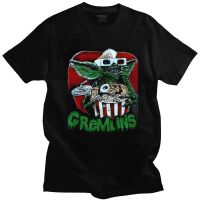 Mens Tshirts Gremlins Humorous Cotton Tees Gizmo 80S Movie Mogwai Monster Horror Retro Sci Fi T Shirts 100% cotton