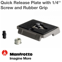 เพลท Quick Release Plate with 1/4 Screw and Rubber Grip Manfrotto 200PL ประกันศูนย์