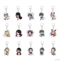 HZ Luxiem Laser Keychain Bag Pendant Vox Mysta Ike Shu Luca Keyring Anime NIJISANJI Key Chain Gift ZH