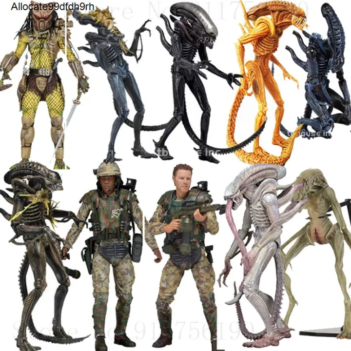 Neca aliens vs delune alien predator, resurrection predator, newborn