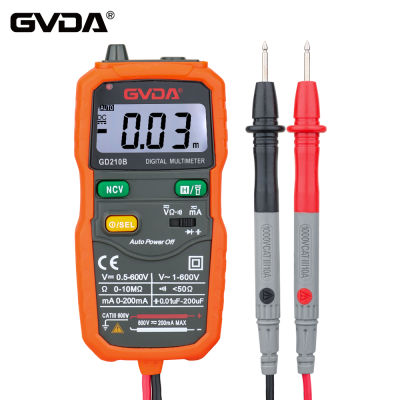 2021GVDA NCV Digital Multimeter Mini Voltmeter AC DC Ohm Hz Voltage Meter Smart Ammeter Universal Multimetro Capacitance Tester