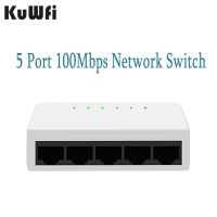 ❈◑✳ KuWfi 10/100Mbps Ethernet Network Switch Fast Wifi Smart Switch High Performance RJ45 Switch For IP Camera Connection/Router