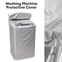 Washer Sunscreen Washing Machine Waterproof Cover Dryer Polyester Silver Dustproof Washing Machine Cover S/M/L/XL-kxodc9393