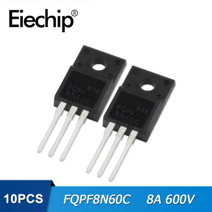 10PCS FQPF8N60C MOSFET Transistor 8N60C 8A 600V TO-220F | Lazada