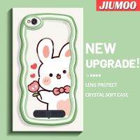 เคส JIUMOO สำหรับ Xiaomi Redmi 4A 5A 6A เคสการ์ตูนน่ารักดีไซน์ใหม่กระต่ายที่มีขอบเป็นลอนกันกระแทกแบบใสนิ่มเคสมือถือเคสโปร่งใสลายกล้องถ่ายรูปฝาครอบป้องกันซิลิกาเจลที่สร้างสรรค์