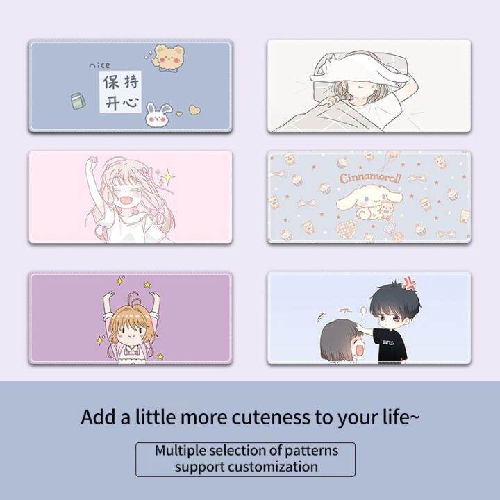 large-cute-girl-mouse-pad-kawaii-girl-waterproof-desktop-oil-proof-non-slip-desk-anime-pink-mousepad-laptop-notebook-desk-mat