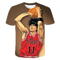 ร้อนขายอะนิเมะ S Lam Dunk 3d พิมพ์เสื้อยืดฤดูร้อนแฟชั่นสบายๆฮาราจูกุแขนสั้นคอกลมที่นิยม O Versize ท็อปส์