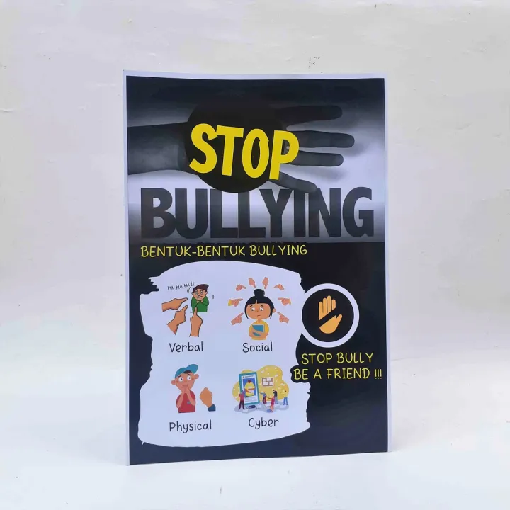 Poster Sekolah, Poster Stop Bullying (B), Poster Sekolah, Poster ...