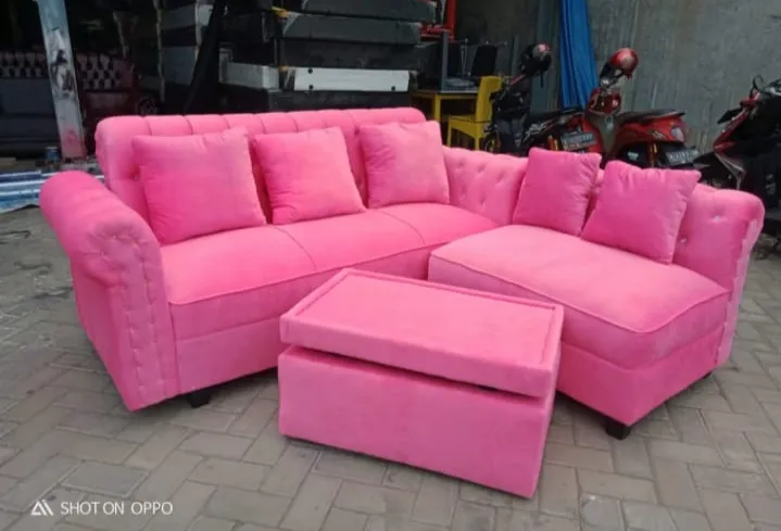 SOFA L PUTUS KANCING MINIMALIS KHUSUS JABODETABEK | Lazada Indonesia