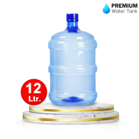 Premiumwartertankถังน้ำดื่ม PET ขนาด 12 ลิตร ถังฝาเกลียว สีน้ำเงิน  bottle