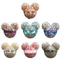 Car Air Vent Clip Decoration Cute Bear Car Air Freshener Clips Rhinestone Bear Air Outlet Accessories Nice Gift Decor For Cars