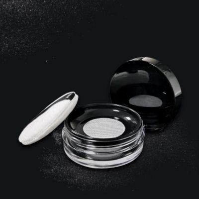 【CW】 Plastic Handheld Loose Pot With Sieve Makeup Jar sifter