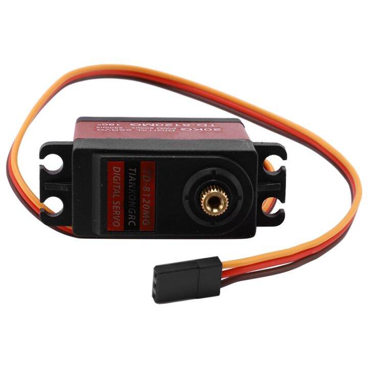 td-8120mg-waterproof-metal-gear-digital-servo-with-20kg-high-torque-180angle-for-rc-remote-control-car-model-vehicle-20kg-servo