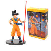 * อะนิเมะญี่ปุ่น22ซม.  Stick Goku Action Figures ของเล่นสะสม Figurines PVC ของเล่นสำหรับอะนิเมะเด็กเครื่องประดับ Doll