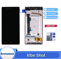 จอจอ LCD คุณภาพ AAA + ชุดประกอบดิจิไทเซอร์หน้าจอสัมผัสพร้อมกรอบสำหรับ Lenovo Vibe Shot Z90 Z90a40 Z90-3 Z90-7