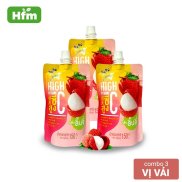 Combo 3 túi nước thạch Jelly Gumi Gumi Vitamin C vị vải 150g