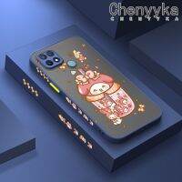 เคส Chenyyka สำหรับ OPPO A15 A35 A15s 4G เคสลายการ์ตูนน่ารักเมโลดี้ฤดูร้อนของฉันคล้ายฝ้าแฟชั่นเคสโทรศัพท์แบบแข็งดีไซน์ใหม่ปลอกซิลิโคนคลุมทั้งหมดป้องกันเลนส์กล้องเคสกันกระแทก